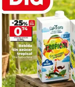 Dia DIA SABORFERA Bebida sin azúcar tropical oferta