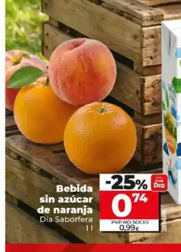 Dia DIA SABORFERA Bebida sin azúcar de naranja oferta
