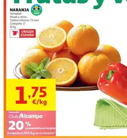 Alcampo Naranja oferta