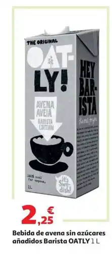 Alcampo OATLY Bebida de avena sin azúcares añadidos Barista oferta