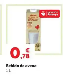 Alcampo Bebida de avena oferta