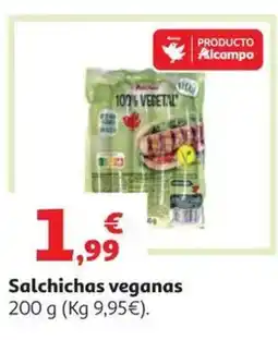Alcampo Salchichas veganas oferta