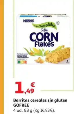 Alcampo GOFREE Barritas cereales sin gluten oferta