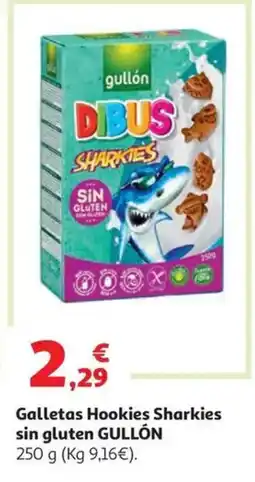 Alcampo GULLÓN Galletas Hookies Sharkies sin gluten oferta