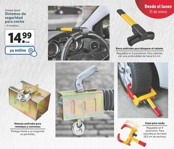 Lidl Accesorios para coche ultimate speed oferta