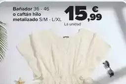 Carrefour Bañador o caftán hilo metalizado oferta