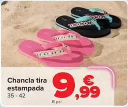 Carrefour Chancla tira estampada oferta