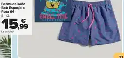Carrefour Bermuda baño bob esponja o ruta 66 oferta