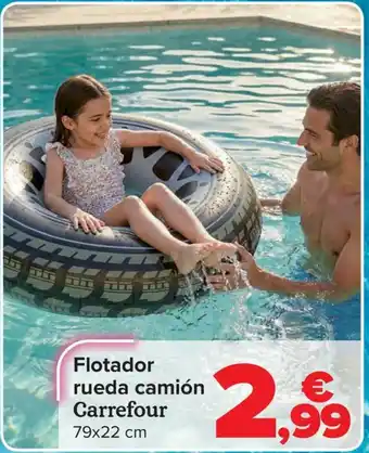 Flotador rueda camión Carrefour