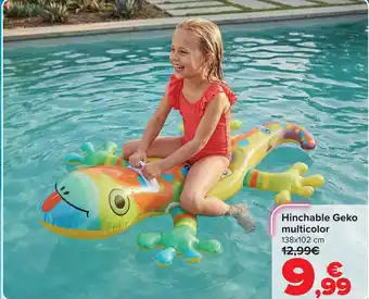 Hinchable Geko multicolor
