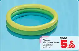 Carrefour Piscina hinchable 3 aros Carrefour oferta