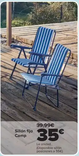 Carrefour Sillón fijo Camp oferta