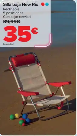 Carrefour Silla baja New Rio oferta