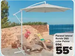 Carrefour Parasol lateral Ronda 260 color Palma oferta