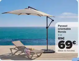 Carrefour Parasol orientable Ronda oferta