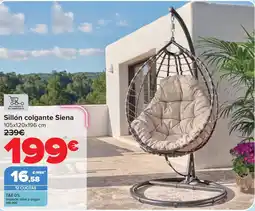 Carrefour Sillón colgante Siena oferta