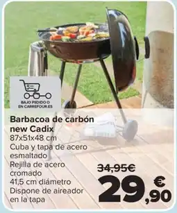 Carrefour Barbacoa de carbón new Cadix oferta