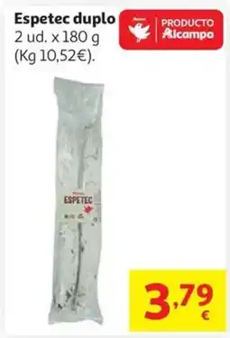 Alcampo Espetec duplo oferta