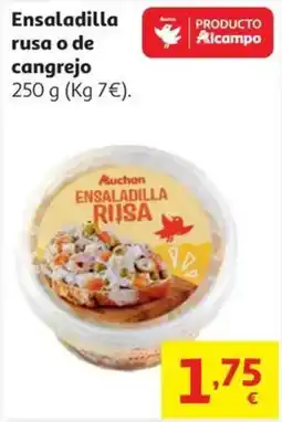 Alcampo AUCHAN Ensaladilla rusa o de cangrejo oferta