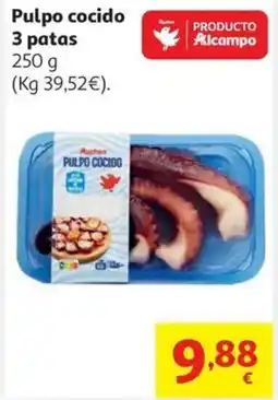 Alcampo Pulpo cocido 3 patas oferta