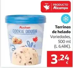 Alcampo Tarrinas de helado oferta