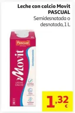 Alcampo PASCUAL Leche con calcio Movit oferta