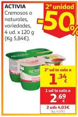 Alcampo ACTIVIA Cremosos o naturales oferta