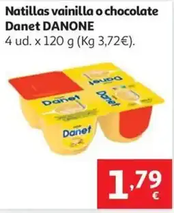 Alcampo DANONE Natillas vainilla o chocolate Danet oferta