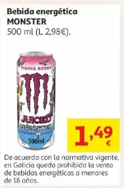 Alcampo MONSTER Bebida energética oferta