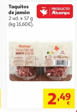 Alcampo Taquitos de jamón oferta