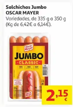 Alcampo OSCAR MAYER Salchichas Jumbo oferta