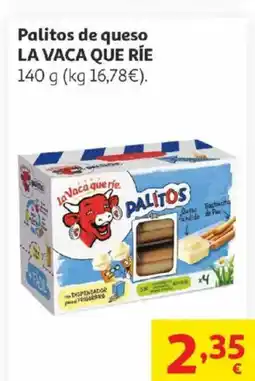 Alcampo LA VACA QUE RÍE Palitos de queso oferta