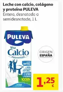 Alcampo PULEVA Leche con calcio, colágeno y proteína oferta