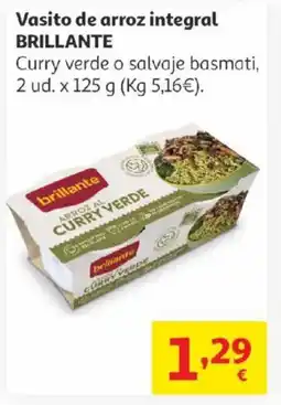 Alcampo BRILLANTE Vasito de arroz integral oferta