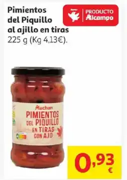 Alcampo Pimientos del Piquillo al ajillo en tiras oferta