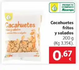 Alcampo Cacahuetes fritos y saladaos oferta