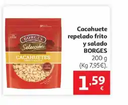 Alcampo BORGES Cacahuete repelado frito y salado oferta