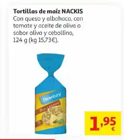 Alcampo NACKIS Tortillas de maíz oferta