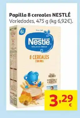 Alcampo NESTLÉ Papilla 8 cereales oferta