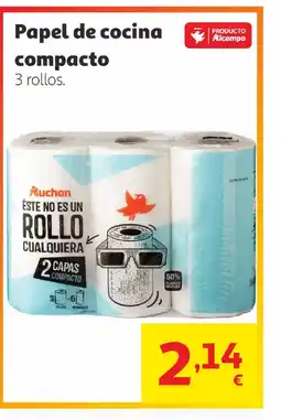 Alcampo Papel de cocina compacto oferta