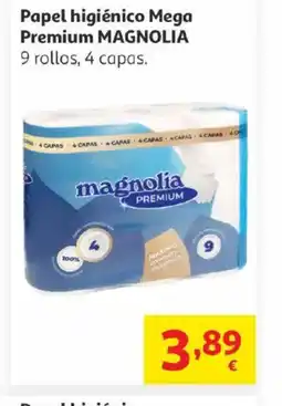 Alcampo MAGNOLIA Papel higiénico Mega Premium oferta