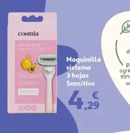 Alcampo Maquinilla sistema 3 hojas Sensitive oferta
