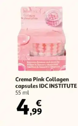 Alcampo IDC INSTITUTE Crema Pink Collagen capsules oferta