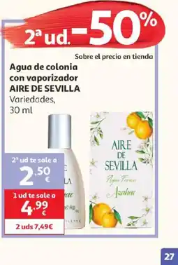 Alcampo AIRE DE SEVILLA Agua de colonia con vaporizador oferta