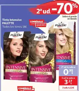 Alcampo PALETTE Tinte Intensive oferta