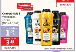 Alcampo GLISS Champú oferta