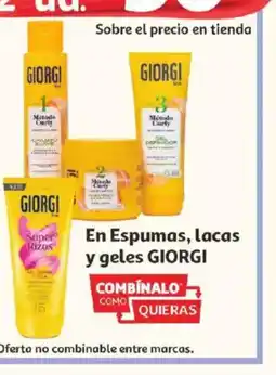 Alcampo GIORGI En Espumas, lacas y geles oferta