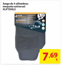Alcampo XLPTOOLS Juego de 4 alfombras moqueta universal oferta