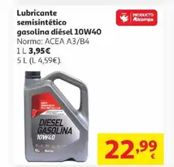 Alcampo Lubricante semisintético gasolina diésel 10W40 oferta