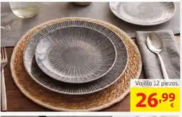 Alcampo Vajilla 12 piezas oferta